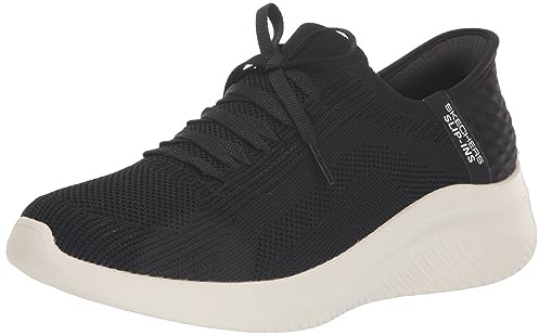 Skechers Women's Ultra Flex 3.0 Brilliant Path Trainers, Black Knit/Trim, 6 UK Wide