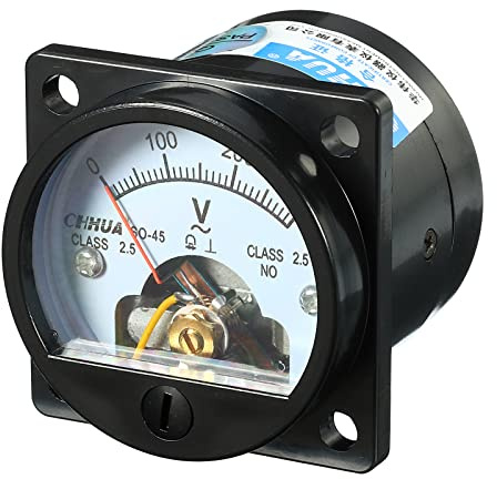 YOKIVE Analog Pannello Voltmetro, 91C4 Volt Meter Gauge, Ottimo per Ufficio, Arte, Casa, Giornalmente Utilizza (AC 0-300V)