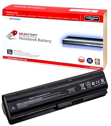 DR. BATTERY 593553-001 MU06 593554-001 636631-001 Laptop Battery Compatible with HP G62 Series, Pavilion DV7 Series, 2000 Series, Pavilion dv6-3150us, g6-1000 Presario CQ56 (Extended Capacity)