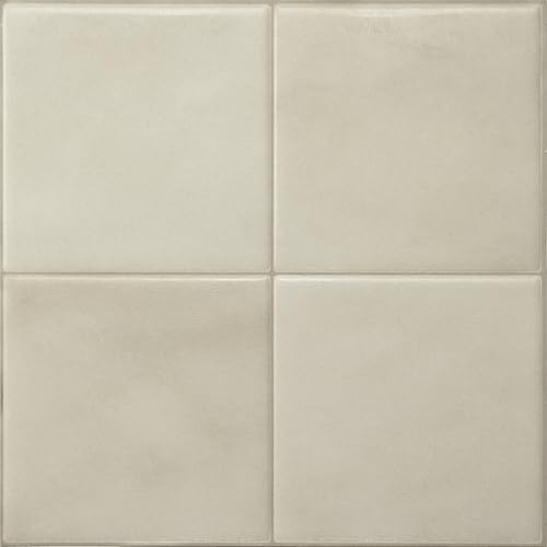 Smart Tiles Klebefliesen, Zellige Mandelbeige, 22,86x22,86 cm | 5er-Pack (0,26 m²), Halbmatt, Hitze-/feuchtebeständig, Emissionsarm A+, Küche/Bad, Ideal für Mieter, Hergestellt in Kanada