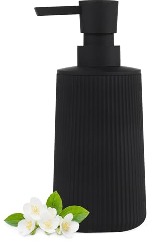 Hand Soap Dispenser, Black Soap Dispenser Bathroom, Refillable Washing up Liquid Soap Dispenser Kitchen (Black)