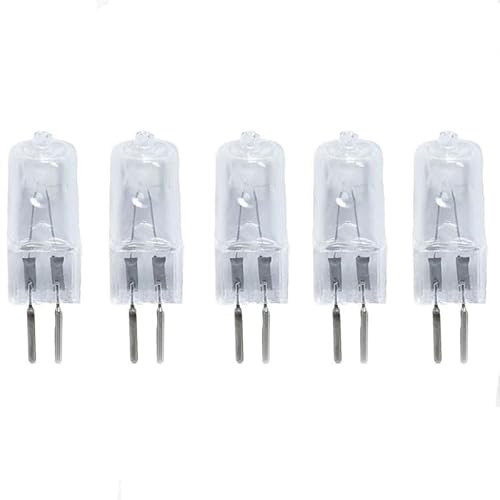 JZLBBC 5Pcs G5.3 Halogen Lamps 110V 120V 20W 50W 100W G5.3 Halogen Light Bulbs G5.3 Halogen Bulbs Capsule Bulb Warm White Dimmable,100W