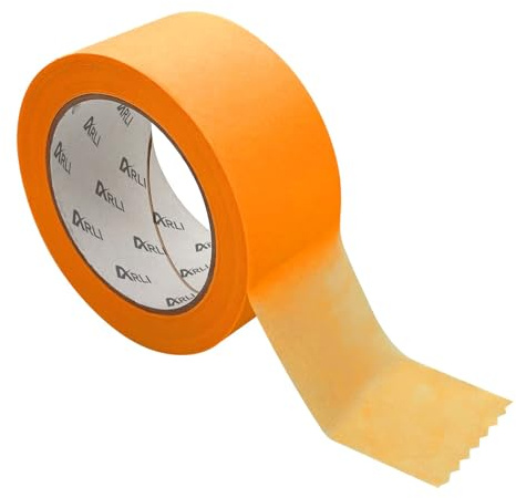 ARLI Kreppband 10x Goldband 50mm x 50m Acrylat Abdeckband ECO für Maler und Lackierer Malerkrepp Tape Papiertape Abklebeband Abdeckkrepp (10 Stück Rollen)