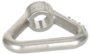 DUOCAI Dreieckige Ringmutter Dreieckige Augenmuttern aus Edelstahl 304 M8 M10 M12 M14 M16 M20 M24 Trapezgewindering for Griffschrauben (Color : 1PCS, Size : M12)