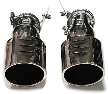 RWRAPS Auspuffblende 1 Paar Auspuffblende Für W211 Für Benz E300 E280 E260 2002-2007 Edelstahl-Autoauspuffrohr Einzelschalldämpferspitzen Endrohre