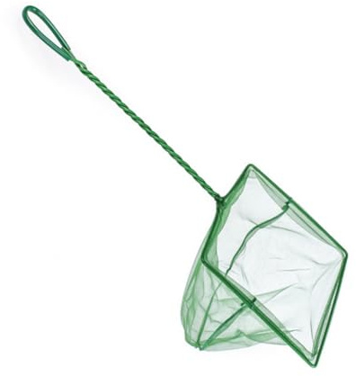 Feinmaschiges Aquariumnetz – Fischfangnetze mit langem Griff | Quadratischer Aquarium-Skimmer, Nylon-Fangnetz mit langem Griff, feinmaschiges Aquarium-Fangnetz, Fischfänger für Aquarien, Teiche