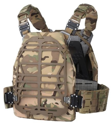 Tactical PFM Modulare Airsoft-Jagdweste Autofit Kummerbund MOLLE Komfortschaum Schnellverschluss-Schnalle Plattenträger-Panzerweste(VE-81R-CP)