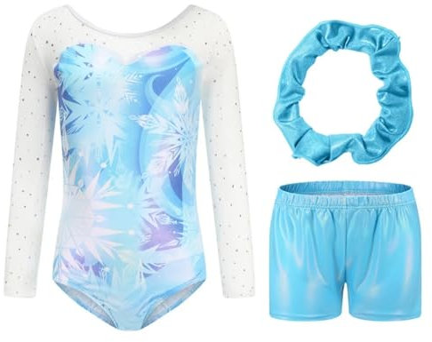 EKalgretrA Gymnastikanzug Mädchen Kinder Ballett Tanz Trikot Krawatte Kinder Baumwolle Mädchen Gymnastik Trikot for Ballett(2,10)