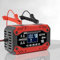 10A Cargador de Bateria, 12V /24V Cargador de Batería de Coche con Pantalla Táctil LCD, Compensación de Temperatura, Modo Reparación, Cargador Bateria Totalmente Automático para Moto, Coche