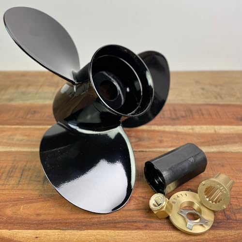 MAGICZEBRA Boot Propeller Aluminium für Mercury 40-140 PS Außenborder 13-1/4 x 17' 15 Zähne 48-77344A45
