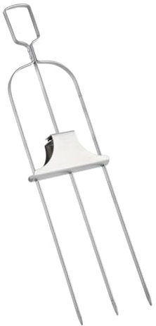 Huudngeje Spiedino per Barbecue A 3 Punte per Grigliare, Spiedo per Griglia in Metallo con Barra di Scorrimento