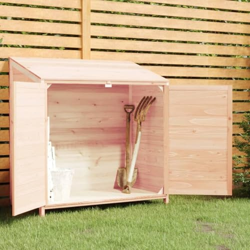 Gecheer Capanno,Casetta,Atrezzi,da Giardino,Esterno,in Legno di Abete,Naturale,102x52x112 cm,Casetta in Legno,Porta Attrezzi da Giardino,Casetta di Legno da Giardino,Casetta Attrezzi,Capanno Attrezzi