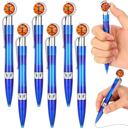 ALUNME Penne a sfera Pallacanestro Forniture per la scuola, Accessori da ufficio, Decorative (blu, 6)