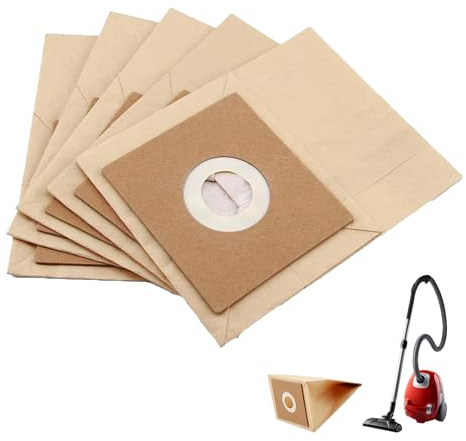 5 Pack Paper Dust Bags, Compatible with Bush Argos Model VCB35B15C1J7W-70 VYTRONIX RBC02 BC-402 BC-501 Argos Value VC-401 VC-402 VC358S-4 CJ051 VC-06, Vacuum Cleaner Bags Vacuum Cleaner Accessories