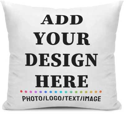 Custom Pillow Case Add Your Text/Logo/Image Design Your Own Pillow Protectors Soft & Durable Decorative Pillowcase For Bed, Sofa Or Chair Personalised Cushion Cover Customized Valentines Gift