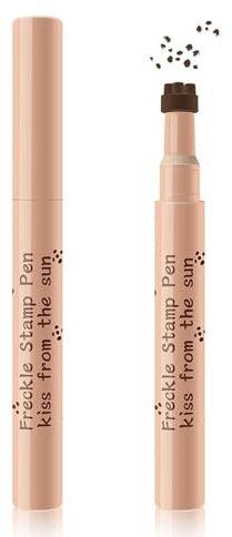 GmwyCzV 2 Pièces Taches de Rousseur, Longue Durée Imperméable à L'eau Tache de Rousseur, Stylo de Taches de Rousseurs de Simulation Naturelle, Convient à Tous Les Types de Peau