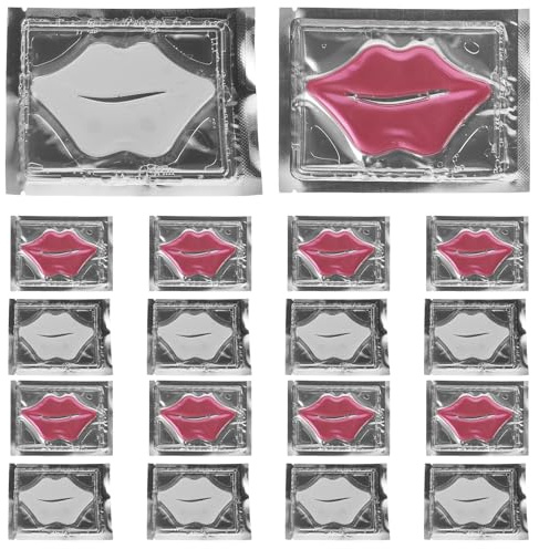 UKCOCO Maschera per Labbra in Gel Idratante e Anti-età 20 Pezzi Collagene, Cerotti Rivitalizzanti per Labbra Secche e Screpolate, Idratazione Intensa Prolungata, Adatta per Viaggi e Uso