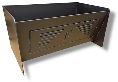 Cesto o cajón para pellet en estufas de leña de 18 litros, 400 × 230 × 200 mm.