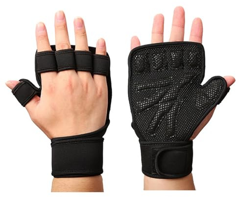 Kaeltsyn Guantes de entrenamiento con muñeca para levantamiento de pesas, ciclismo, deportes para gimnasio, fitness, senderismo, gimnasio abierto, levantamiento de pesas con entrenamiento de muñeca