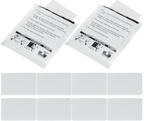 Tarjetas Limpiadoras Cr80-lc para Lector de Tarjetas, Pvc Blanco, 10 Piezas | Mantiene el Funcionamiento Suave, sin Residuos y Reduce Lecturas Erróneas, para Hoteles y Entornos Comerciales