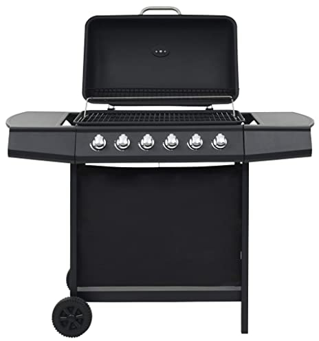 vidaXL Gasgrill 6 Brennern Stahl Grillwagen Grill Gartengrill Standgrill BBQ