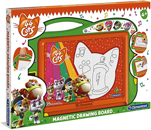 Clementoni-44 Gatti 44 Cats Lavagna Magnetica, Multicolore, 15295