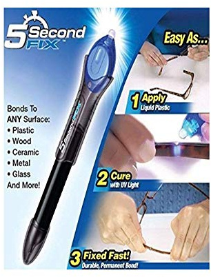 Value for Money Magic Quick 5 Second UV Light Fix Liquid Glass Welding Compound Glue Repair Pen