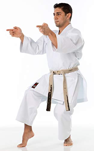 Tokaido Unisex – Yakudo vuxen karatedräkt, vit, 175 (4,5)