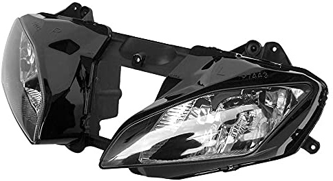 Motorcycle Headlight Lamp Assembly Compatible for Yamaha YZF600 R6 2006 2007 06 07 YZF-R6 Motorbike Headlight Front Head Lamp Clear
