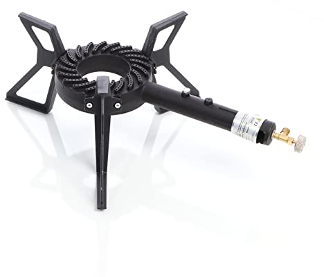 Hornillo de gas 10,5 kw Fogón de camping Cocina portátil Gas butano/propano Outdoor Acampada Jardín