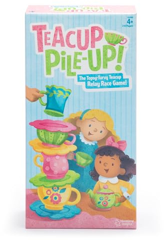 Learning Resources Juego para apilar Tazas de té Teacup Pile-Up, Juego para apilar para niños de Preescolar, desarrolla motricidad Fina, 4+ años