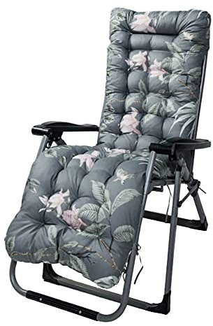 KAYBTNT Gartenliege Auflage - Extra Dicke Liegenauflage - Bequeme Sonnenliege Auflage - Deckchair Auflagen - Anti-Rutsch Liegestuhl Auflage für Outdoor Terrasse (170 x 53 x 8 cm),Flower