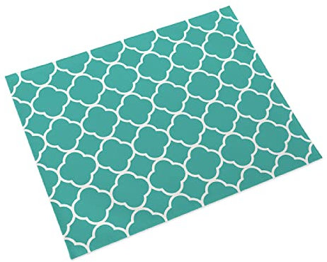 Manteles Individuales Bianco Verde Menta Salvamanteles Individuales Algodón Lino Lavable Individuales Mesa Resistente al Calor Bajoplatos Tapetes para Mesa Bajoplatos 30x45cm 4 Pcs