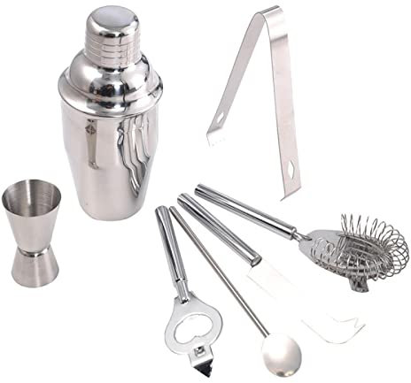 Juego de coctelera para Bar, Juego de Barman de Acero Inoxidable, Mezclador de Bebidas, Kit de navegación para Barman, Conjunto de Barras, Accesorios de Herramientas, Herramientas para el hogar y