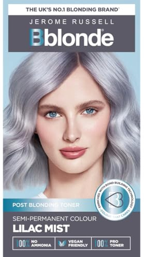Jerome Russell Bblonde Post Blonding Toner Kit - Lilac Mist, Semi Permanent, 170 ml (Pack of 1)