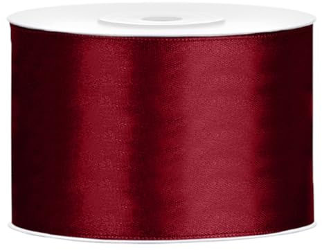 Satinband Auswahl aus 25 Farben und 6 Breiten 3mm 6mm 12mm 25mm 38mm 50mm Dekoband als Deko für Hochzeit, zum Basteln, als Geschenkverpackung
