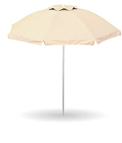 GARDENIA Ombrellone da Mare Spiaggia Giardino Diametro 200 cm Colore Ecrù