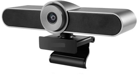 Webcam 8MP 4K Webcam Ai Inquadratura automatica su 2K 124 ° FOV USB Type-C con microfono e altoparlante Trasmissione in diretta Videochiamata Conferenza Web Ideale per riunioni, conferenze, live Strea