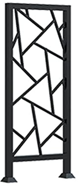 Balaustres de hierro de metal para escaleras interiores y exteriores, juego de balaustrada para decoración de ático, balcón, terraza, 5 estilos (estilo negro 5)