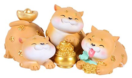 Abaodam 3 Stück Ornamente Ausgestopfte Zwergen Puppen Auto Ornamente Auto Tier Puppen Verzierungen Tier Dekoration Dinosaurier Sparschwein Dinosaurier Sprinkler Für