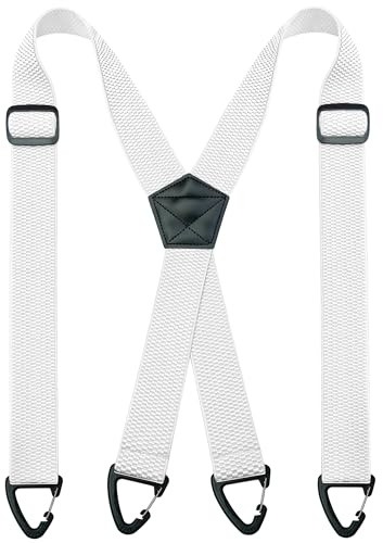 JEMYGINS Herren Outdoor Hosenträger X-Typ längenverstellbar mit Dreieckige Anti-Rutsch-Schnalle