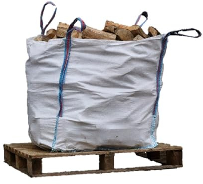 Maxchips Bulk bag of hardwood logs plus FREE box of kindling and box of firelighters. Delivery included.