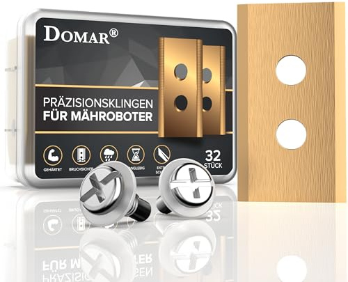 Domar Slitstark robotgräsklippare lämplig för Mammotion Luba och Mammotion Luba 2 knivar, samt mammotion yuka och Mammotion Yuka miniblad – Högkvalitativa ersättningsblad för mammor