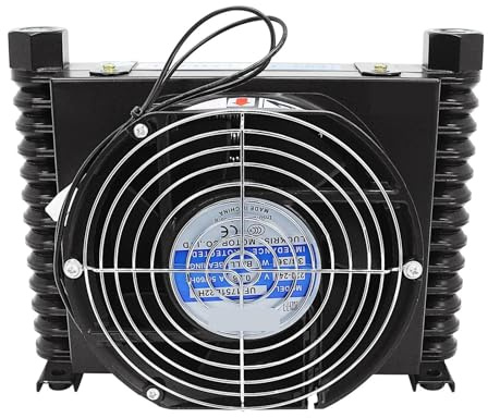 AL609T-CA 10L/min Radiatore dell'olio idraulico Flusso Scambiatore di calore di raffreddamento dell'olio Piastra del radiatore Perno del radiatore Sistema idraulico Ampia area di dissipazione del calo
