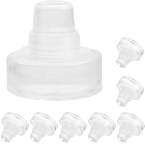 Toyvian 8 Piezas Tapones Reutilizables Forma de T para Botellas de Vino y Cerveza Vidrio Resistente Altas y Bajas Temperaturas Sellado Hermético para Fiestas Bodas y Almacenamiento Diario