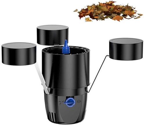 Robot Skimmer Flotante para Estanque, Recolector de Hojas para Estanque de Peces de 45W con Entrada de Vórtice de 360° y 3 Modos de Fuente, Extractor de Superficie para Estanques, Lagos, Jardines