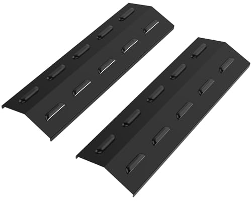 WELL GRILL 39CM Heat Plates Burner Covers for Campingaz 3 & 4 Classic, Woody and Master Series Gas Grills, Porcelain Steel Flame Diffuser for Brinkmann, Landmann, Uniflame, Outback