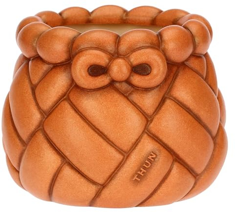 THUN, Coprivaso in Ceramica, Versione Piccola, Linea AbbracciAMI, Mini Coprivaso da Collezione, Idea Regalo per Natale, 14.6 x 14.5 x 11.2 cm