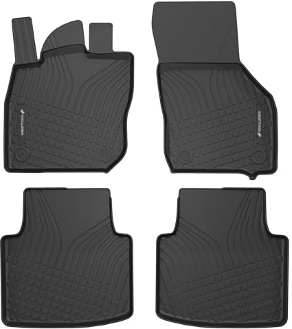 Walser Premium Fussmatten Auto für VW Passat B9 Variant/Skoda Superb IV (NZ3)/Superb IV Kombi (NZ5) 2023-Heute, 100% passgenaue Gummimatten Auto - Made in EU, robuste Fußmatten Auto, Auto Fußmatten