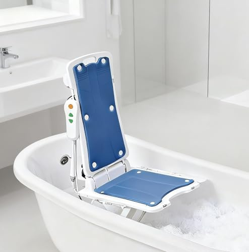 Sedia Elettrica Reclinabile Per Vasca Da Bagno per assistenza da pavimento a piedi, capacità di 300 libbre, regolazione dell'altezza di 20, leggera, 29 libbre